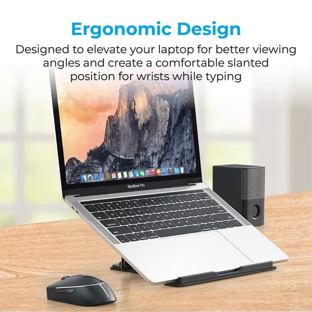 ستاند لابتوب متغير الارتفاع promate Multi-Level Adjustable Laptop Stand