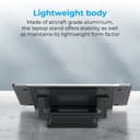 ستاند لابتوب متغير الارتفاع promate Multi-Level Adjustable Laptop Stand