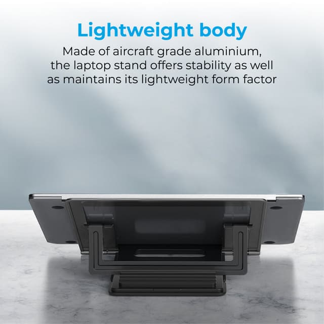 ستاند لابتوب متغير الارتفاع promate Multi-Level Adjustable Laptop Stand