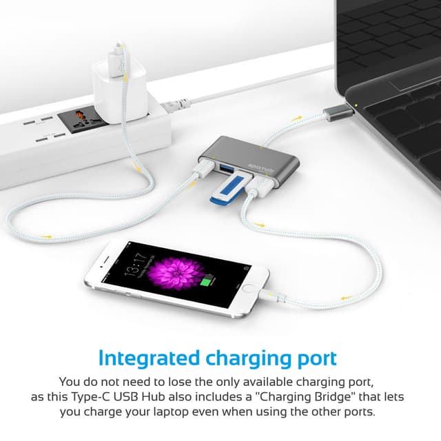 promate Universal USB 3.1 Type-C Hub with Power Delivery