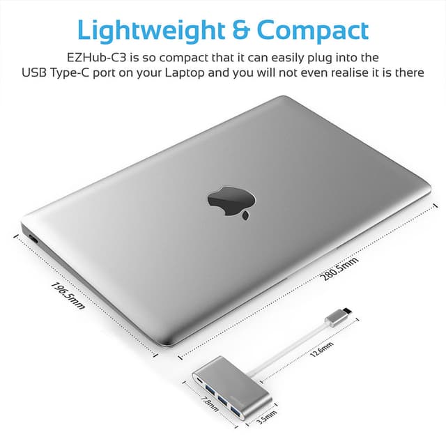 promate Universal USB 3.1 Type-C Hub with Power Delivery