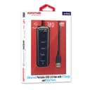 promate Ultra-Fast Portable USB 3.0 Hub with 4 Charge and Sync Ports