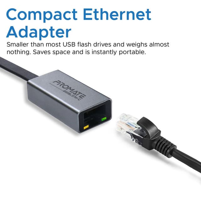 promate High Speed USB-C to Gigabit Ethernet Adapter