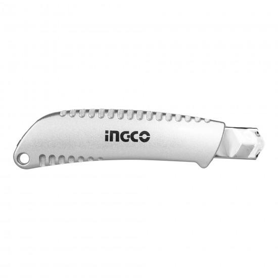 INGCO 18mm Alloy Body Snap Off Stainless Steel Blade Knife