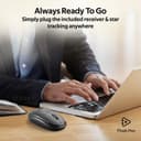 promate Sleek Precision Tracking Ergonomic Wireless Mouse