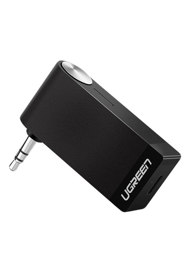 محول استقبال لاسلكي للموسيقى بمقبس بلوتوث Bluetooth Audio Jack Music Wireless Receiver Adapter Black