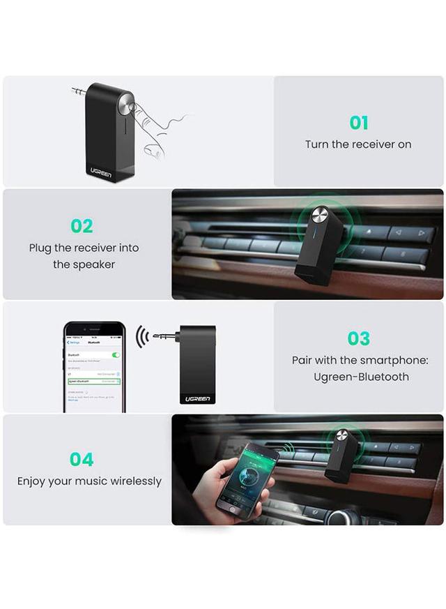 UGREEN Bluetooth Audio Jack Music Wireless Receiver Adapter Black