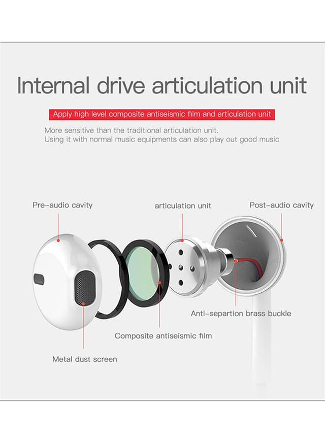 سماعات سلكية اصلية أبيض | Yesido In-Ear Wired Earphones