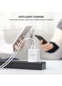 مقبس شاحن بمنفذين - أبيض UGREEN USB Charger USB Plug,2 Port 17W 3.4A Mains Charger