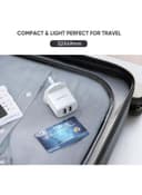 مقبس شاحن بمنفذين - أبيض UGREEN USB Charger USB Plug,2 Port 17W 3.4A Mains Charger