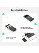 حافظة محرك الاقراص الصلبة الخارجية 2.5 USB 3.0 الجيل 1 إلى SATA لقرص صلب خارجي 2.5 بوصة 9. 5 مم 7 مم Sandisk, WD, Seagate, Toshiba Samsung, SATA I/5NIII، SSD, PS4 Black