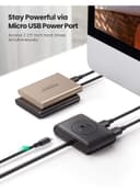 UGREEN USB 3.0 4 Port Data Hub with 1M Cable Extension USB Splitter Portable SuperSpeed Data Extender for Surface Pro MacBook Mac Mini iMac Microsoft Surface Black