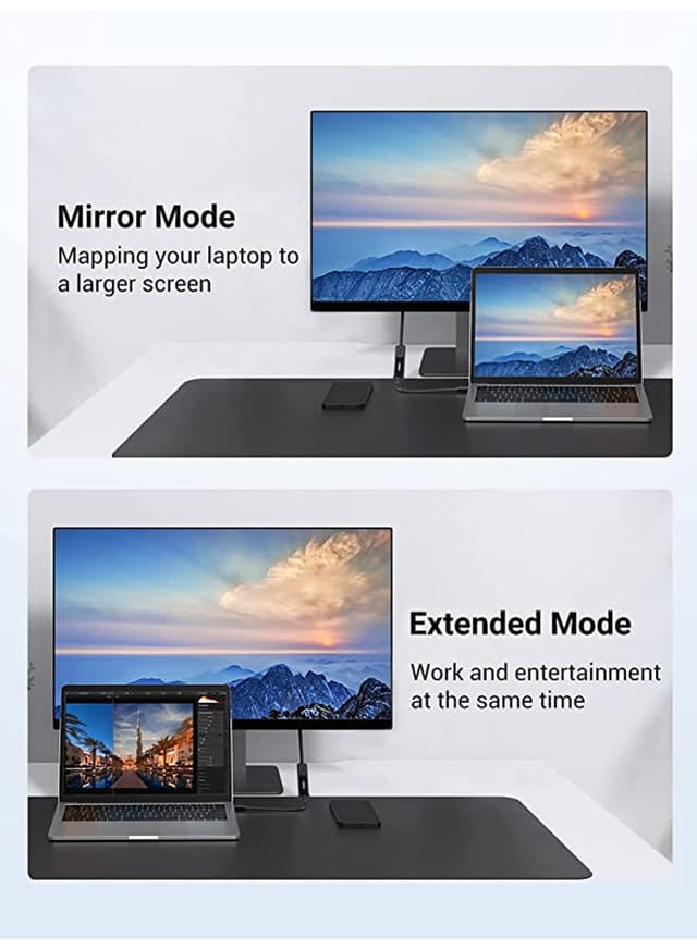 UGREEN Mini DisplayPort to HDMI Adapter Mini DP Male to HDMI Female Thunderbolt 2.0 to HDMI Adapter for Apple MacBook Pro MacBook Air Surface Pro 4 3 Google Chromebook Black