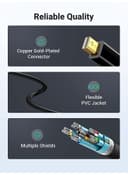 UGREEN Mini DisplayPort to HDMI Adapter Mini DP Male to HDMI Female Thunderbolt 2.0 to HDMI Adapter for Apple MacBook Pro MacBook Air Surface Pro 4 3 Google Chromebook Black