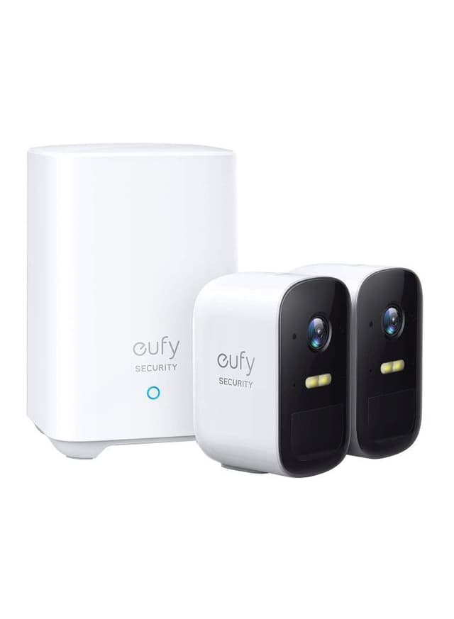 نظام كاميرا مراقبة منزلي - 180 يوم Security Cam 2C, 180 Day, 2Kit With Home Base - eufy