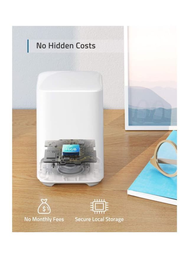 نظام كاميرا مراقبة منزلي - 180 يوم Security Cam 2C, 180 Day, 2Kit With Home Base - eufy