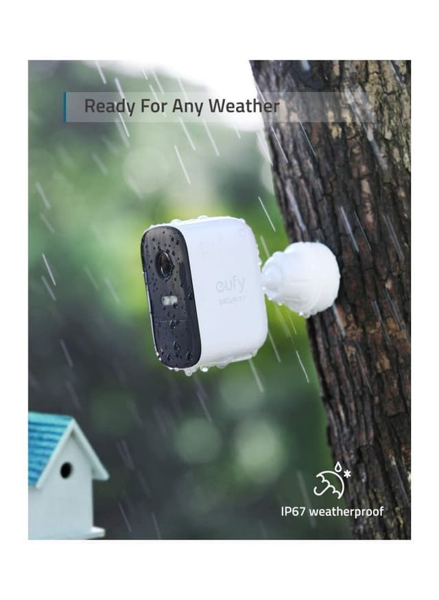 نظام كاميرا مراقبة منزلي - 180 يوم Security Cam 2C, 180 Day, 2Kit With Home Base - eufy