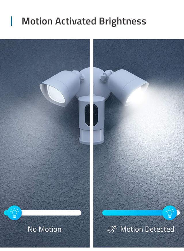 Eufy Security Floodlight Camera With Local Storage, 2500 Lumens