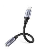 UGREEN Apple Headphones Adapter MFI Certified Lightning to 3.5mm Headphone Jack Converter for iPhone 13 13 Mini 13 Pro 13 Pro Max 12 mini 12 12 Pro 12 Pro Max iPad 9 Black
