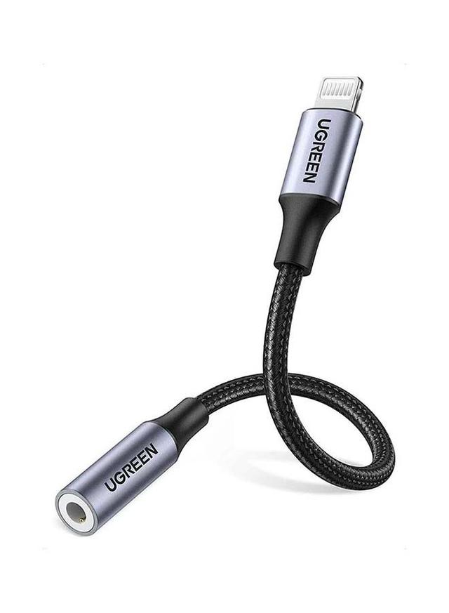 UGREEN Apple Headphones Adapter MFI Certified Lightning to 3.5mm Headphone Jack Converter for iPhone 13 13 Mini 13 Pro 13 Pro Max 12 mini 12 12 Pro 12 Pro Max iPad 9 Black