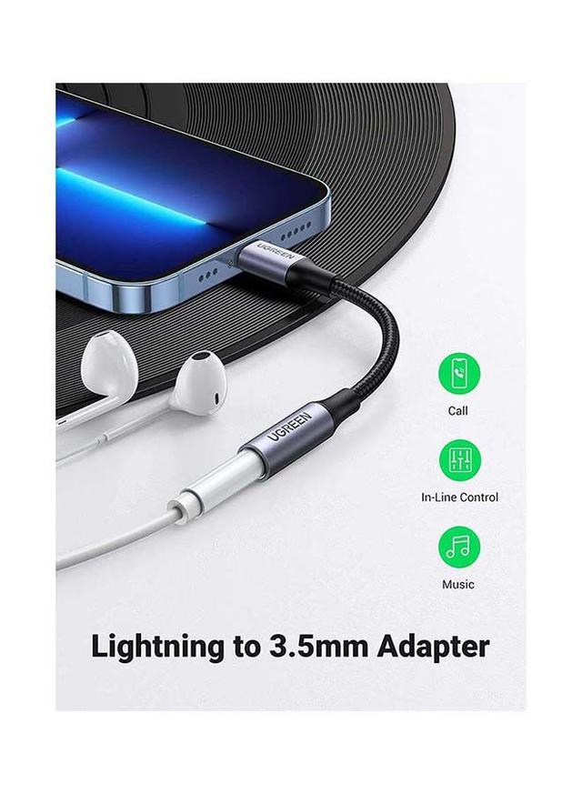 UGREEN Apple Headphones Adapter MFI Certified Lightning to 3.5mm Headphone Jack Converter for iPhone 13 13 Mini 13 Pro 13 Pro Max 12 mini 12 12 Pro 12 Pro Max iPad 9 Black - SW1hZ2U6NTQxNDMw