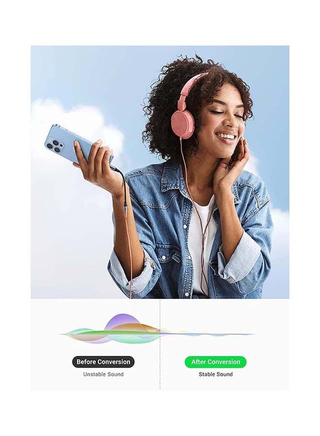 UGREEN Apple Headphones Adapter MFI Certified Lightning to 3.5mm Headphone Jack Converter for iPhone 13 13 Mini 13 Pro 13 Pro Max 12 mini 12 12 Pro 12 Pro Max iPad 9 Black