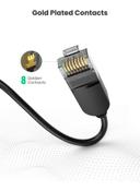UGREEN Ethernet Cable 1M High Speed 10Gbps CAT6a Ultra Slim LAN RJ45 Network Cord Gigabit Lead Compatible with PS5/PS4 Xbox One/Series WiFi Box Smart TV Modem Router Black