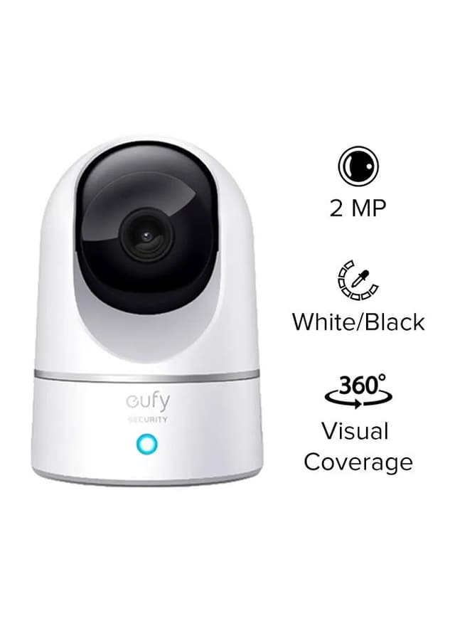 كاميرا يوفي 2 كي بدقة 2 ميجابكسل أسود وأبيض Eufy White/Black 2K Indoor 2MP Security Camera