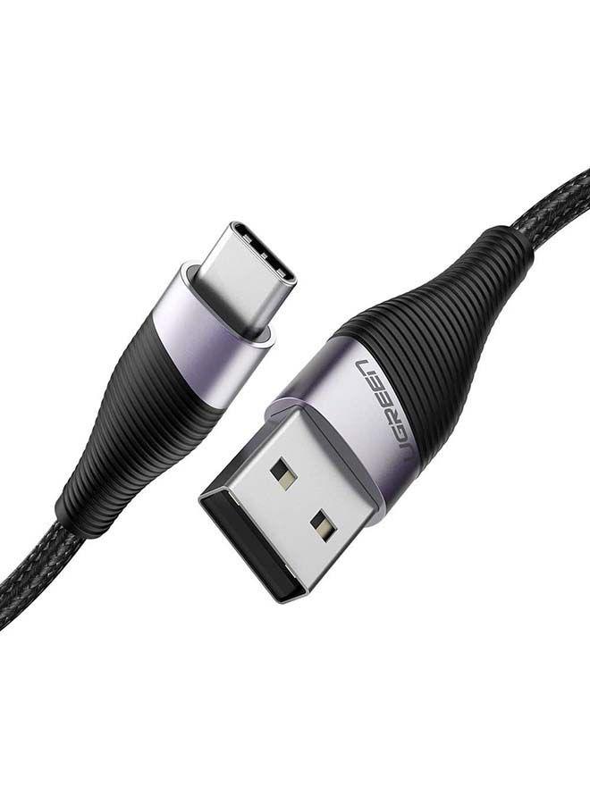 سلك تايب سي شحن سريع بطول 1 متر 3 أمبير أسود يوجرين UGreen 3A Fast Charging USB C Cable