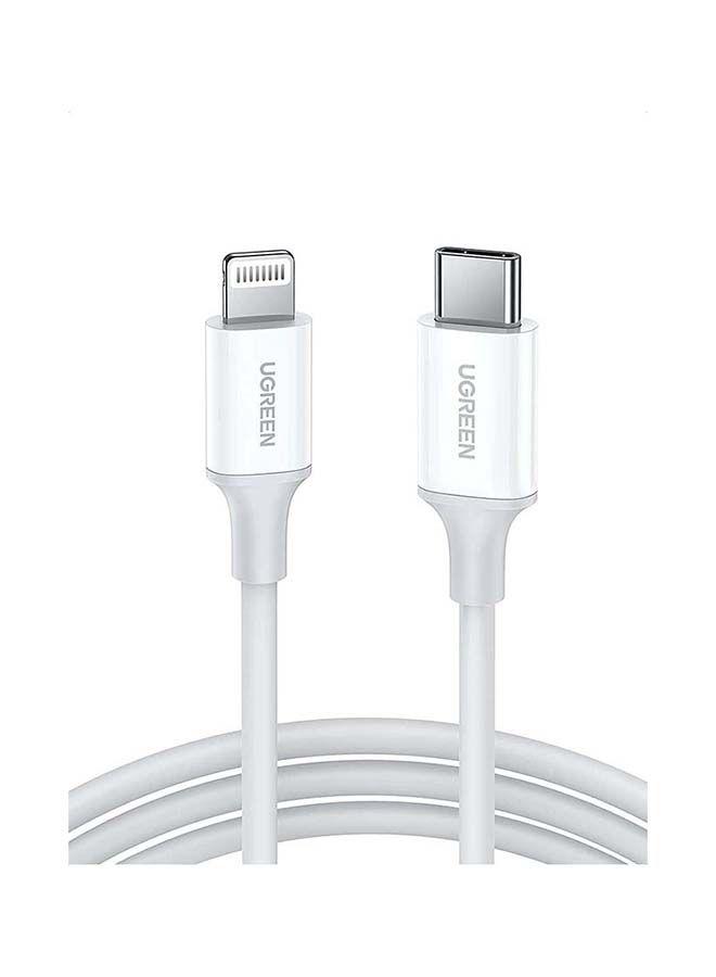 UGREEN iPhone Lightning Cable [MFi Certified] USB C to Lightning Fast Charger Cord Power Delivery PD 18W Compatible for iPhone 13/12/11/XS/Pro Max /Pro/Mini/SE/ ipad 9/6 - 2M White