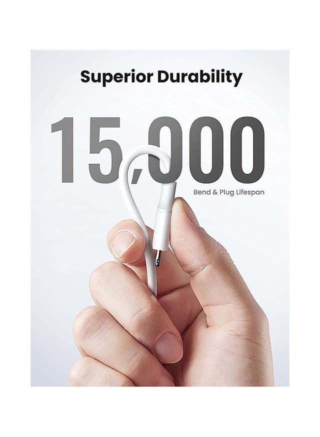 UGREEN iPhone Lightning Cable [MFi Certified] USB C to Lightning Fast Charger Cord Power Delivery PD 18W Compatible for iPhone 13/12/11/XS/Pro Max /Pro/Mini/SE/ ipad 9/6 - 2M White