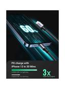 كابل ايفون إلى USB C شحن سريع سلك 2M (18W) متوافق مع اي فون 13/12/11 / XS / برو ماكس / برو / ميني / SE / باد 9 iPhone Cable 2M [MFi Certified] USB C to Lightning Fast Charging