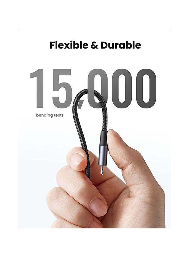 كابل ايفون إلى USB C شحن سريع سلك 2M (18W) متوافق مع اي فون 13/12/11 / XS / برو ماكس / برو / ميني / SE / باد 9 iPhone Cable 2M [MFi Certified] USB C to Lightning Fast Charging