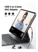 محول USB C إلى 3.5 ملم متوافق مع جهاز (iPad Pro 2020 2018 Samsung S21 + S20 S20 + أحمر) USB-C to 3.5mm Adapter DAC Audio Adapter USB C to Aux Headphone Jack Adapter Dongle Audio  - 207476