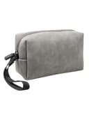 UGREEN Hard Drive Bag Digital Storage Leather Case Electronic Accessories Gadget Organizer with Grid Layered Travel Gear Carrying Sleeve Pouch for USB Cable Earphones Grey