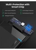 UGREEN Hard Drive Enclosure USB C 3.1 Gen 2 External Hard Disk Case  to SATA SDD Cover Adapter for 9.5mm 7mm 2.5 Inch SATA I II III PS4 HDD SSD 6Gbps Fast Speed UASP Black