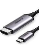 UGREEN USB C to HDMI Cable 3M USB 3.1 Type C Thunderbolt 3 to HDMI 4K 60Hz UHD Adapter Aluminum Shell Converter for iPad Mini 6 Macbook Pro 2021 Huawei P20 Mate 20 black