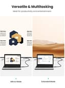 UGREEN USB C to HDMI Cable 3M USB 3.1 Type C Thunderbolt 3 to HDMI 4K 60Hz UHD Adapter Aluminum Shell Converter for iPad Mini 6 Macbook Pro 2021 Huawei P20 Mate 20 black