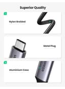 UGREEN USB C to HDMI Cable 3M USB 3.1 Type C Thunderbolt 3 to HDMI 4K 60Hz UHD Adapter Aluminum Shell Converter for iPad Mini 6 Macbook Pro 2021 Huawei P20 Mate 20 black