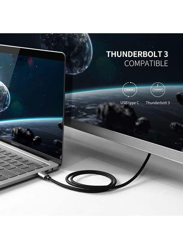 UGREEN USB C to HDMI Cable 3M USB 3.1 Type C Thunderbolt 3 to HDMI 4K 60Hz UHD Adapter Aluminum Shell Converter for iPad Mini 6 Macbook Pro 2021 Huawei P20 Mate 20 black