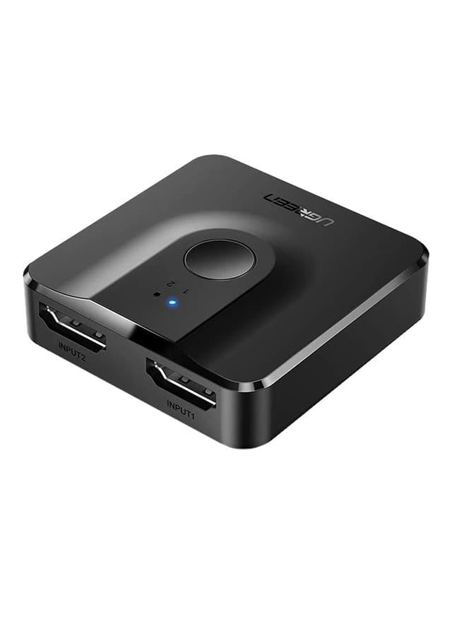 UGREEN 2 In 1 Out HDMI Switch, Bi-Directional HDMI Splitter, Easy Switch HDMI Selector Support 4K, HDR, 3D, HDCP for TV Box, PS4, Laptop, PC HDTV Projector, Display Monitor Black