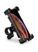 حامل هاتف للدراجة النارية من الفولاذ المقاوم للصدأ مقبض 360 درجة Bicycle Motorcycle Phone Mount Stainless Steel Handlebar 360 Rotation black