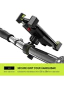 حامل هاتف للدراجة النارية من الفولاذ المقاوم للصدأ مقبض 360 درجة Bicycle Motorcycle Phone Mount Stainless Steel Handlebar 360 Rotation black