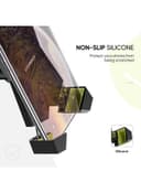 حامل هاتف للدراجة النارية من الفولاذ المقاوم للصدأ مقبض 360 درجة Bicycle Motorcycle Phone Mount Stainless Steel Handlebar 360 Rotation black