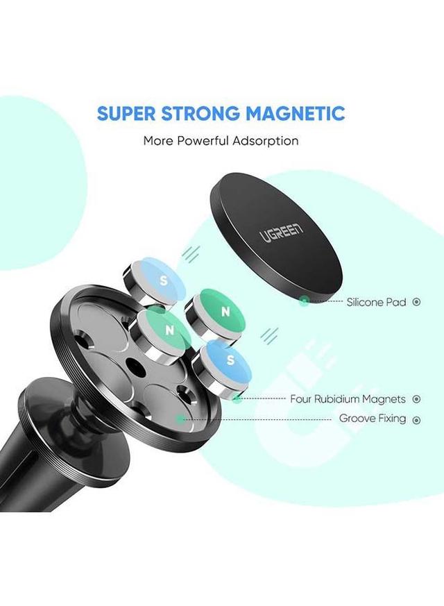 UGREEN 720 Degree Magnetic Phone Holder For Car Vent black - SW1hZ2U6NTQwODI2