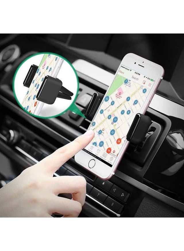 ستاند جوال للسيارة لفتحة التهوية قابل للدوران 360 درجة أسود يوجرين Ugreen Air Vent Mount 360 Degree Rotatable Phone Holder