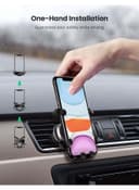 UGREEN Car Phone Holder Air Vent Mount Gravity Auto Clamp Retractable Cradle Clip for iPhone 13 13 Mini 13 Pro 13 Pro Max 11 min pro max XR XS Samsung S20 S10 A71 A70 black