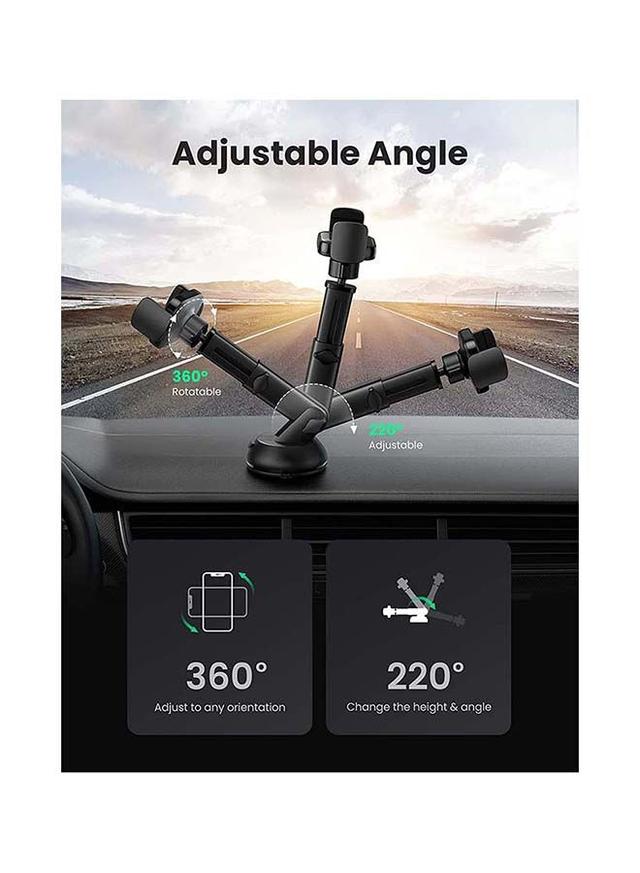 UGREEN Car Phone Holder Dashboard Mobile Stand Windshield Car Cradle Suction for iPhone 13 Pro 13 Pro Max 13 13 mini iPhone 12 pro max 11 Pro Max Xs Max X Galaxy S10+ Black - SW1hZ2U6NTQwNTU2