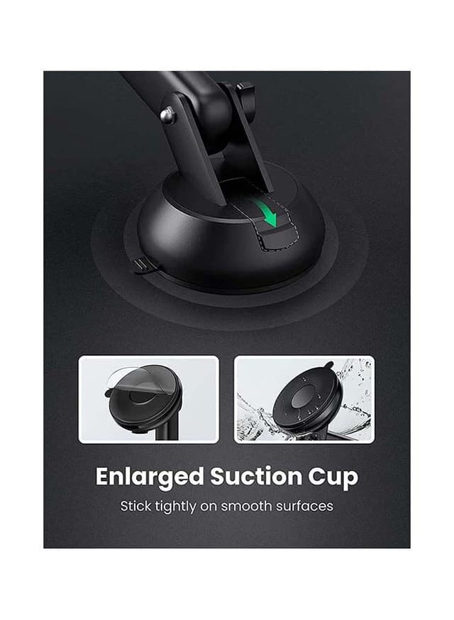 UGREEN Car Phone Holder Dashboard Mobile Stand Windshield Car Cradle Suction for iPhone 13 Pro 13 Pro Max 13 13 mini iPhone 12 pro max 11 Pro Max Xs Max X Galaxy S10+ Black