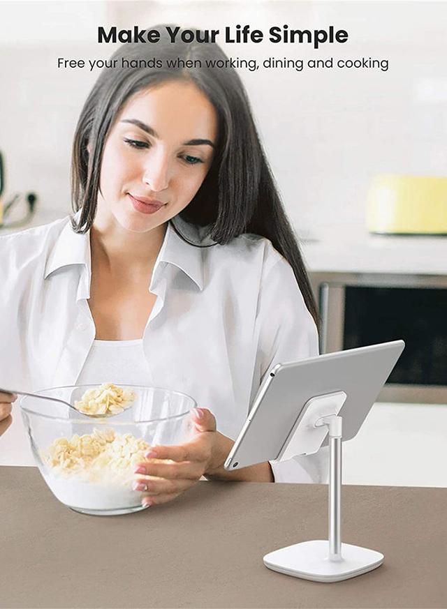 حامل هاتف للمكتب Phone Stand Desk Holder White